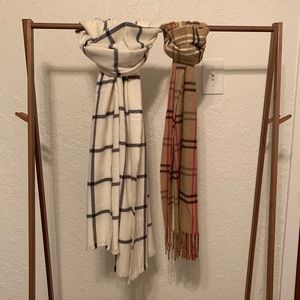 Plaid Scarves - 2pc
